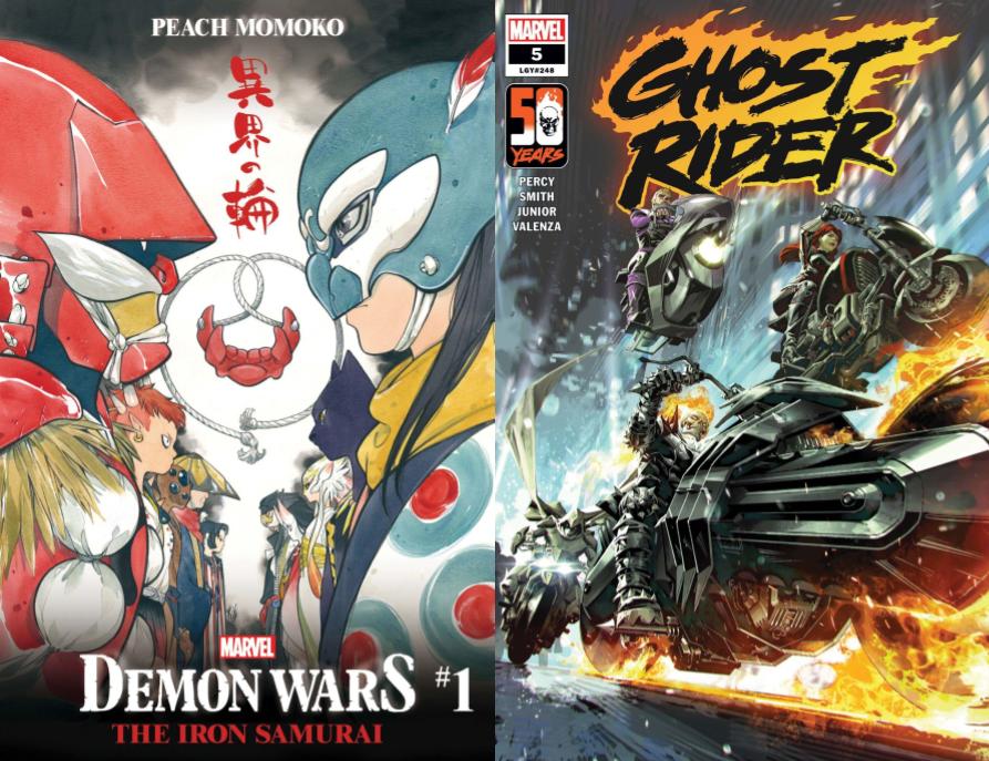 Demon Wars and Ghost Rider covers