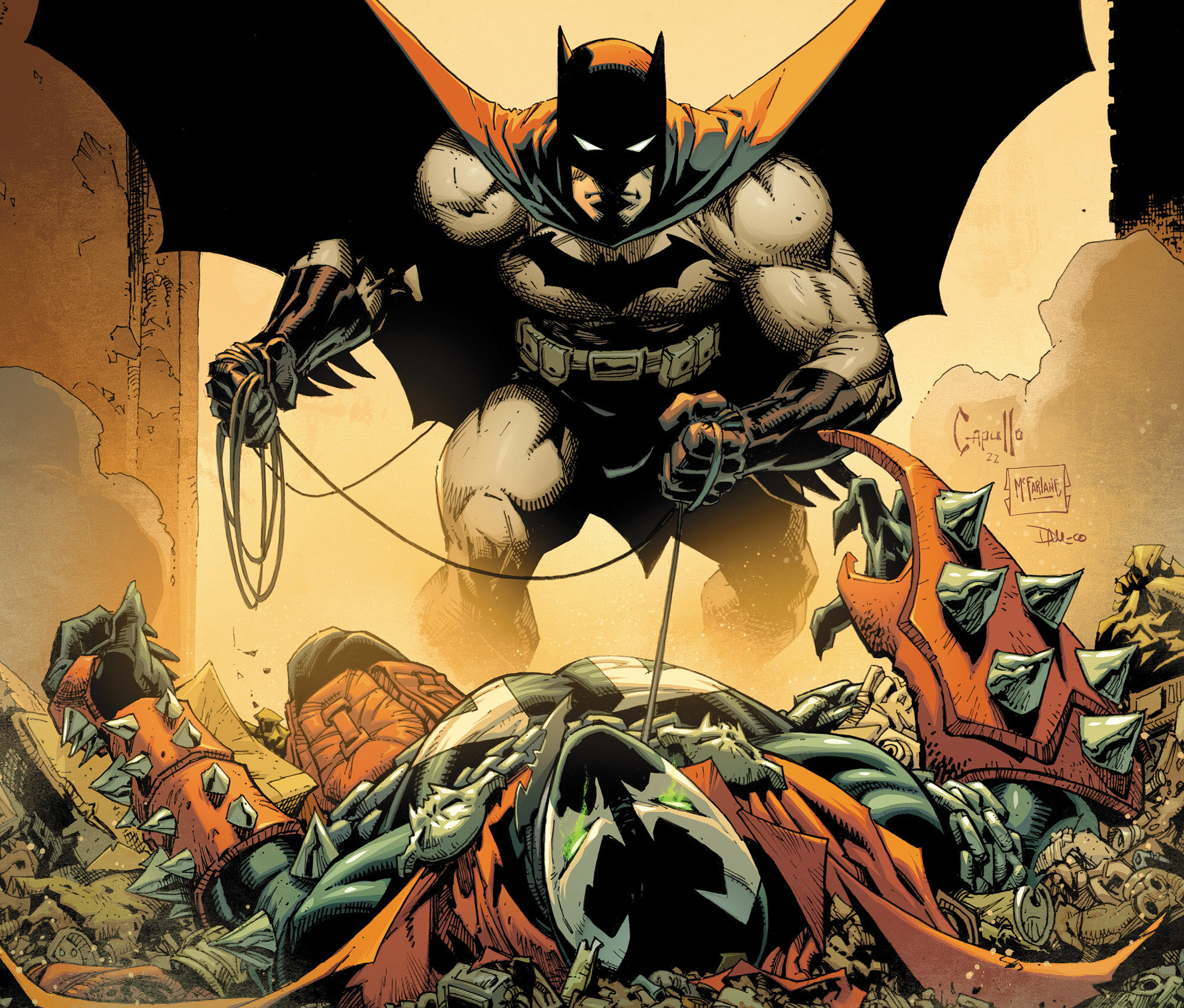DC drops details for Todd McFarlane & Greg Capullo's new BATMAN/SPAWN  crossover