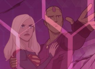 Supergirl takes a trip to the 31st century in LEGION OF SUPER-HEROES animated movie Legion of Super-Heroes animated