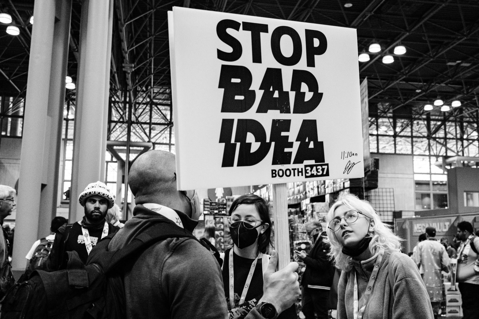 NYCC '22: The STOP BAD IDEA booth sells out