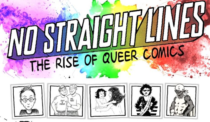 No Straight Lines cover No Straight Lines: The Rise of Queer Comics logo