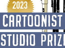 Announcing the Shortlist for the 2023 CARTOONIST STUDIO PRIZE AWARD 2023 Cartoonist Studio Prize