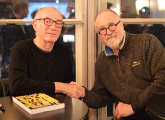 Photo Gallery: Brian Bolland and Dave Gibbons open up at Comica dave gibbons and brian bolland