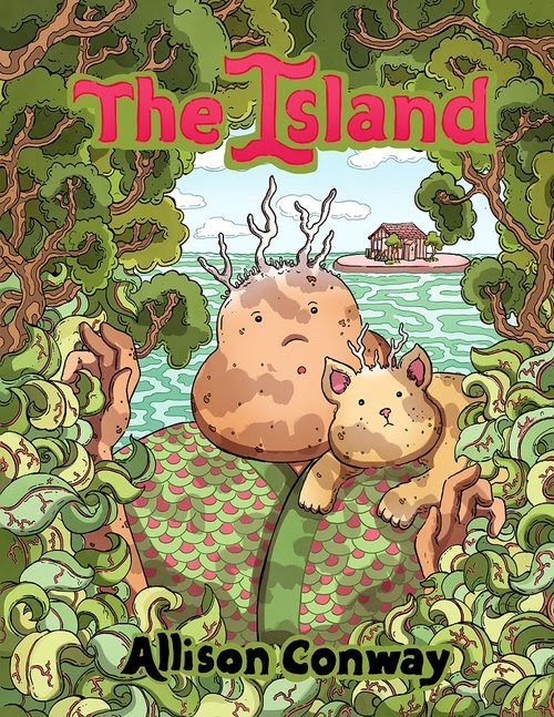 The Island: 44 pgs, 7x9 in. saddle stitched comic.