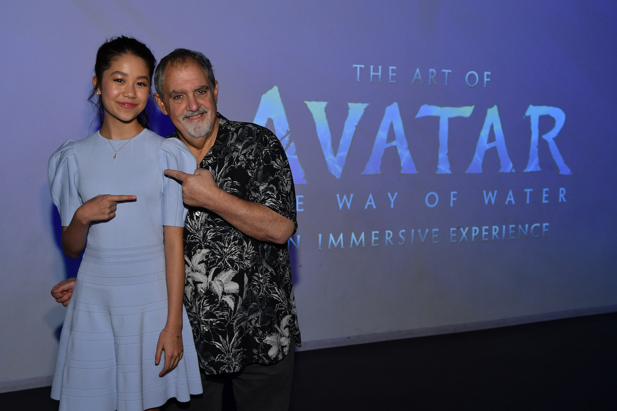Trinity Jo-Li Bliss and John Landau at Avatar: The Way of Water Immersive Experience at Lighthouse Art Space