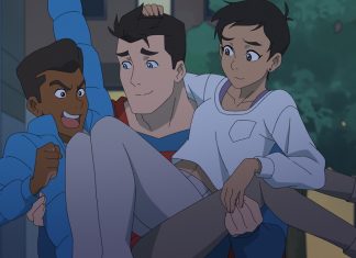 INTERVIEW: The cast & crew of MY ADVENTURES WITH SUPERMAN cartoon discuss working on a rom-com with punching My Adventures with Superman
