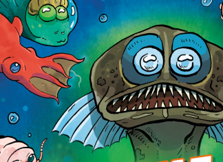 INTERVIEW: Dive into THE DEEP!: WILD LIFE AT THE OCEAN’S DARKEST DEPTHS with Lindsey Leigh The cover of The Deep! featuring a Telescopefish, vampire squid, barreleye fish, and giant isopod.