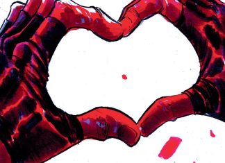 Baruchel, Jensen, & Micelli’s TEAR US APART supplies bloody action-romance from Dark Horse