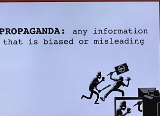 SDCC ‘23: It all sounds like propaganda: Samuel Spitale’s crash course in media literacy