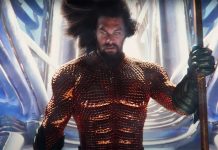 AQUAMAN AND THE LOST KINGDOM teaser promises epic underwater battles Aquaman looking concerned on throne in Lost Kingdom trailer