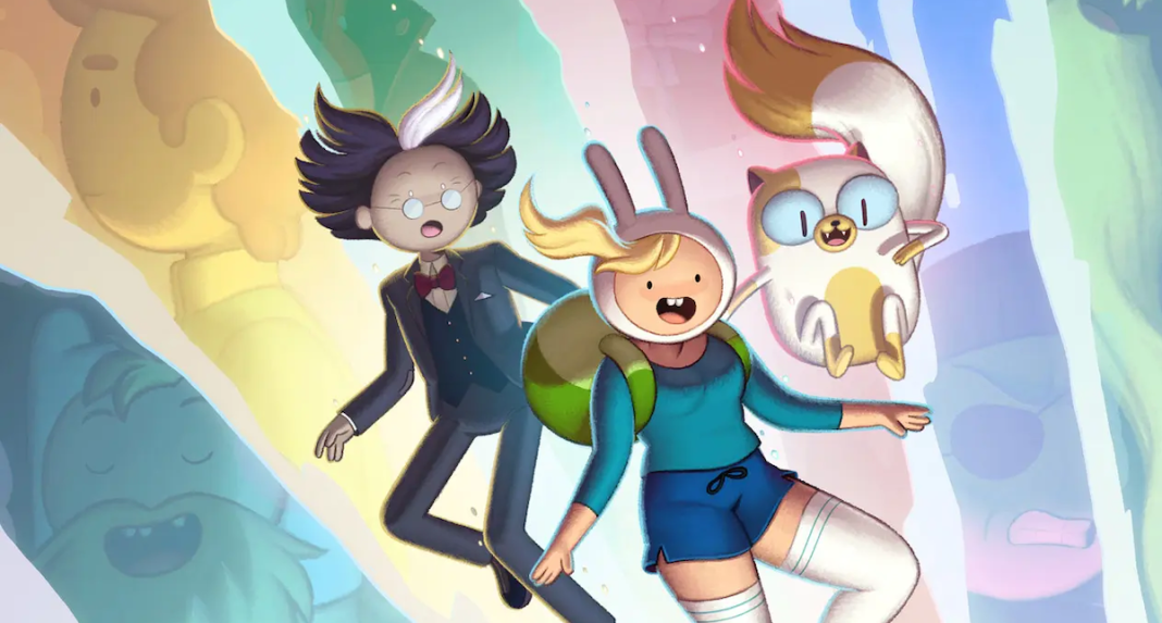 Adventure Time's Fionna and Cake with Simon.