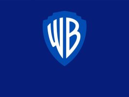 Warner Bros Television logo on blue background