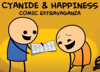 CYANIDE & HAPPINESS 20TH ANNIVERSARY EXTRAVAGANZA is one of the most-funded webcomic campaigns ever Cyanide & Happiness Comic Extravaganza Kickstarter