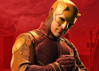 MARVEL TV is reworking DAREDEVIL: BORN AGAIN and finally embracing showrunners Daredevil in yellow and red suit from She-Hulk