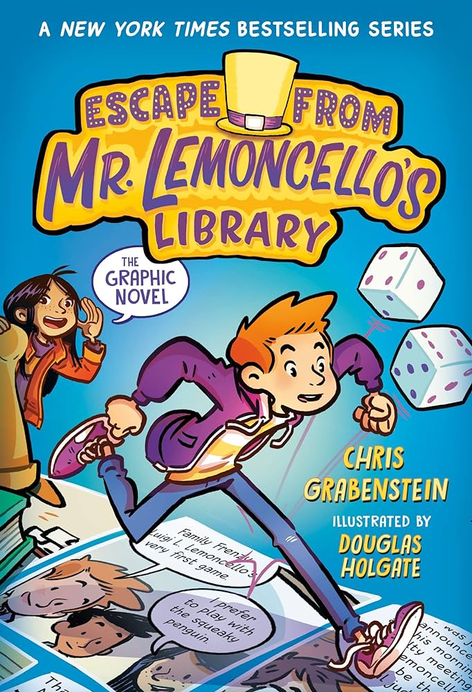 kids and middle grade graphic novels for fall 2023 - Escape from Mr. Lemoncello's Library