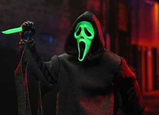 NECA, KIDROBOT, and more announce NYCC-exclusive merch Glow in the dark Ghost Face figure with knife
