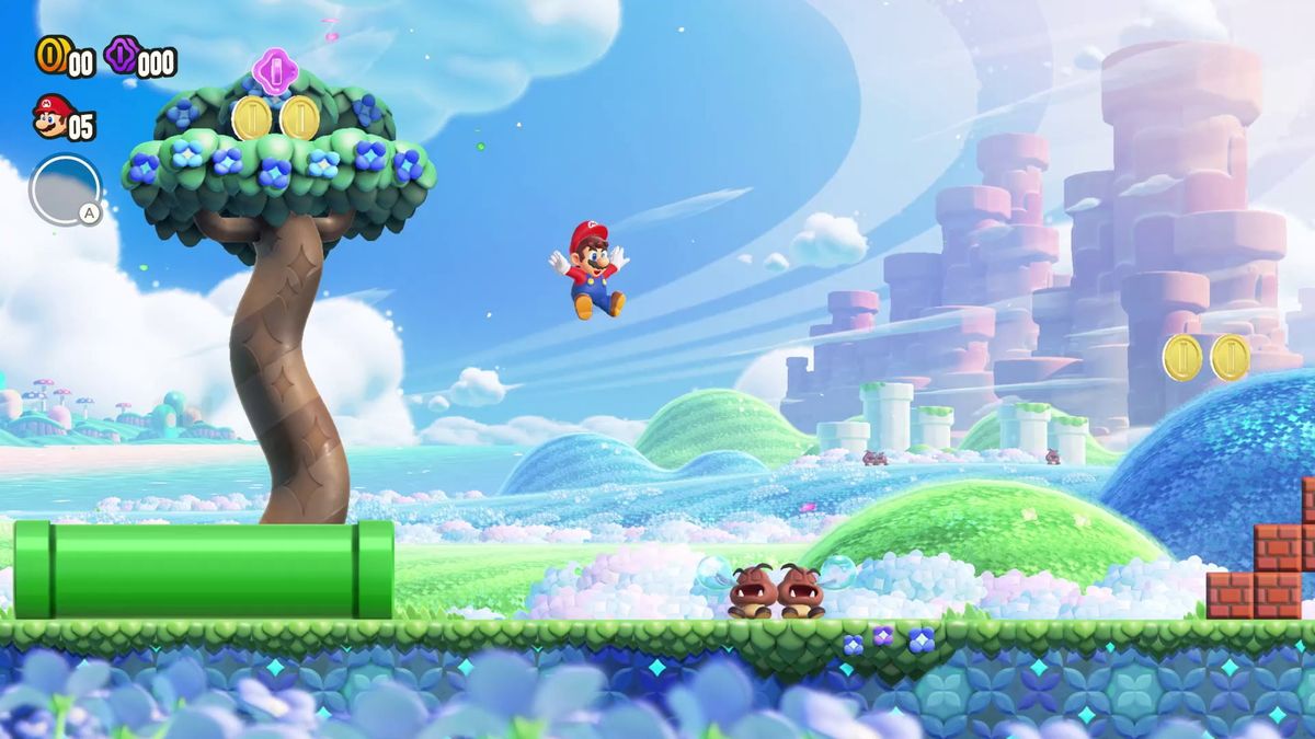 Super Mario Bros. Wonder platforming