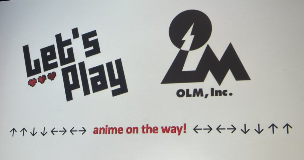 Slideshow image announcing that the webcomic Let's Play is getting an anime adaptation by OLM, Inc; studio behind Pokemon, Berserk (1997), and more recently Komi Can't Communicate, Summer Time Rendering, and Oddtaxi.