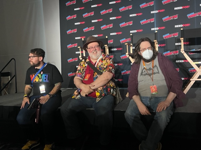 Ryan Penagos, Tom Brevoort and Al Ewing chat with fans before the NYCC '23 Avengers panel