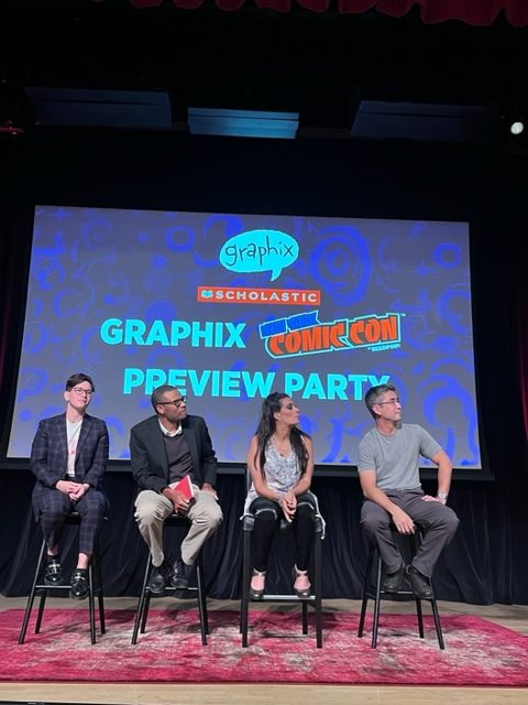 Creators onstage at the Graphix NYCC 2023 Preview Party