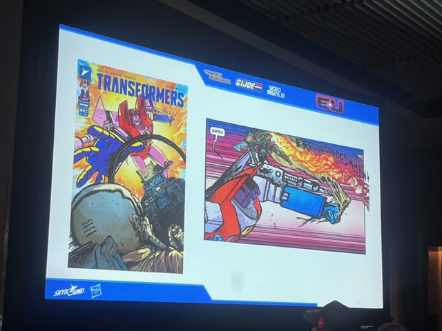 Transforms #2 features Starscream vs Duke of G.I. Joe