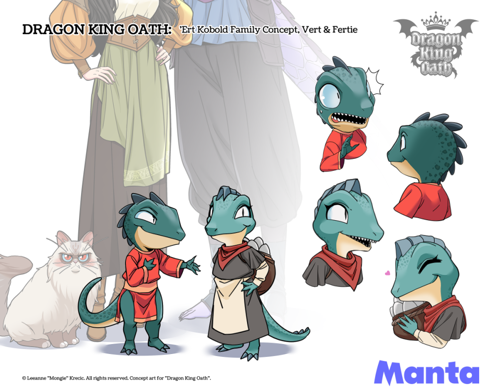 Kobolds character design from Dragon King Oath
