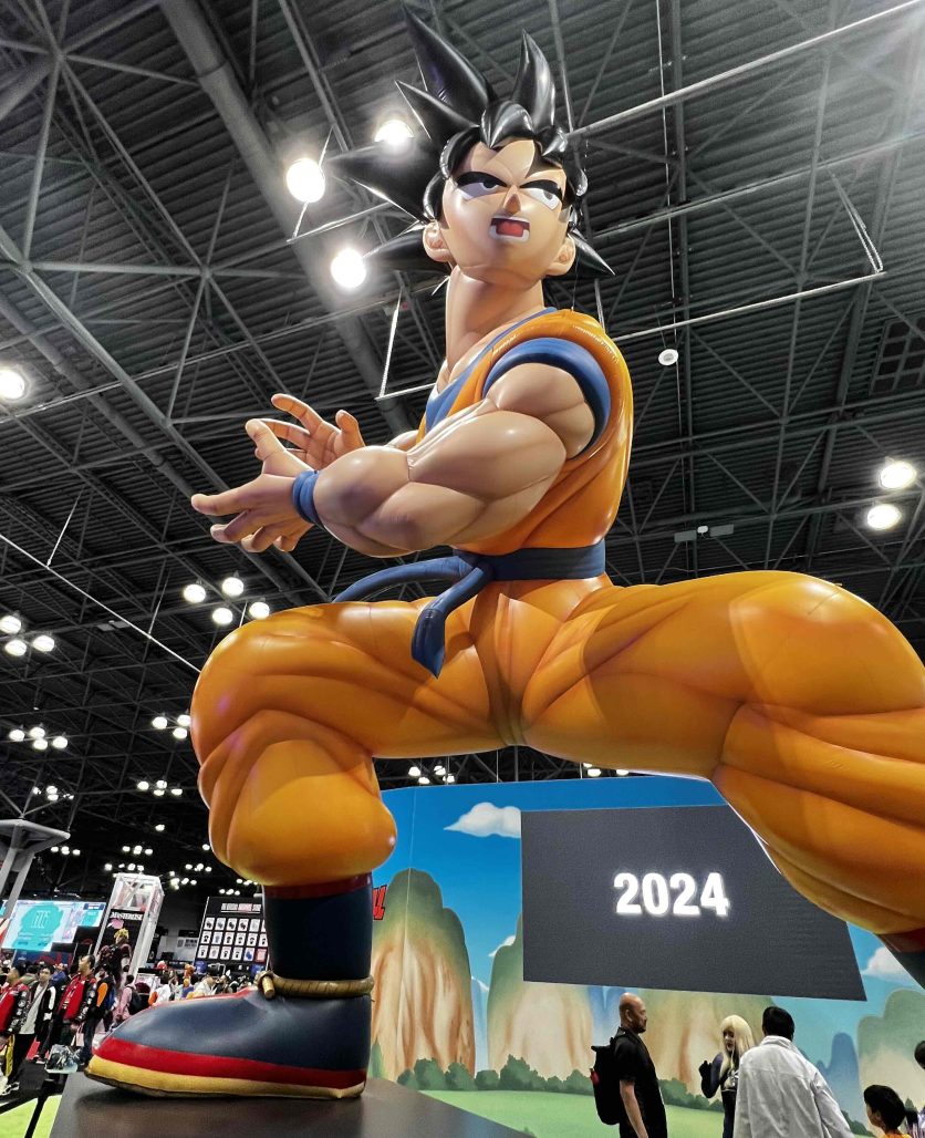 Giant Goku from Dragon Ball at New York Comic-Con 2023
