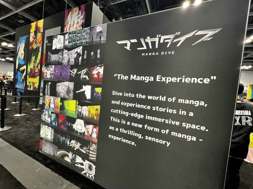 Manga Dive at Shueisha XR booth at NY Comic-Con 2023