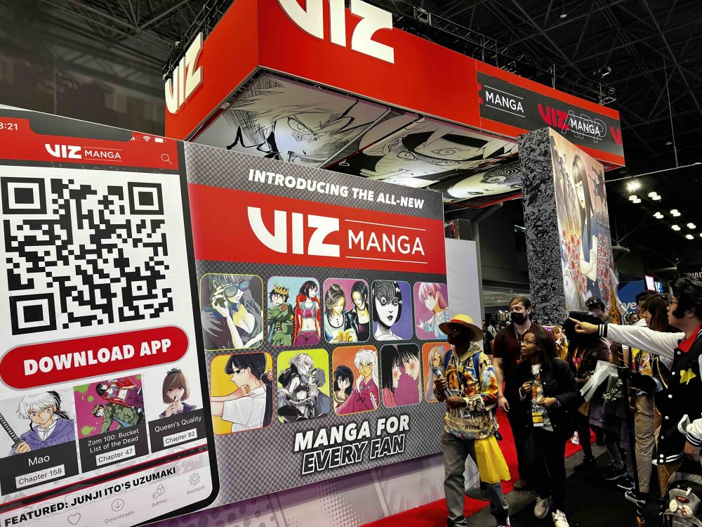 VIZ Media booth at NYCC 2023