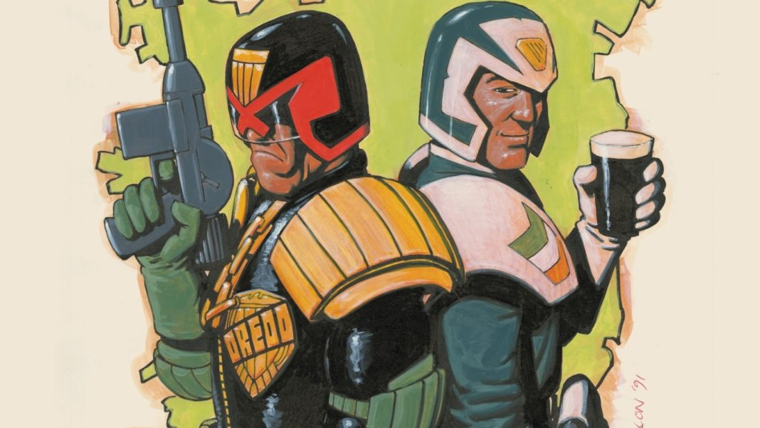 The 2000 AD Art of Steve Dillon cover (cropped)