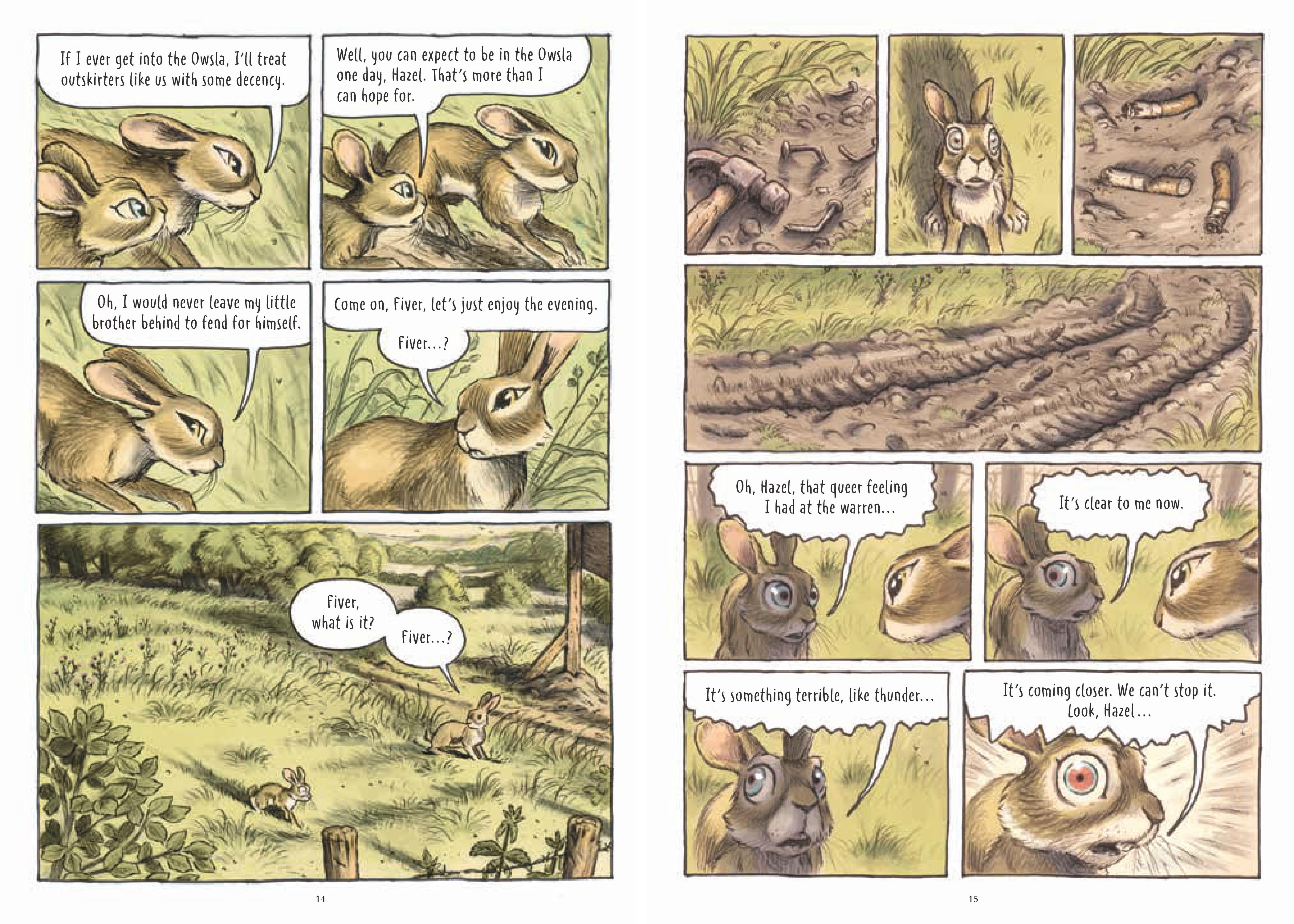 Fiver has a vision in Watership Down
