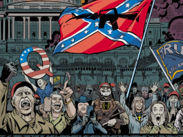 1/6: The Graphic Novel, Issue #1 – What if the Attack on the U.S. Capitol had Succeeded? 1/6: The Graphic Novel by writers Alan Jenkins and Gan Golan, and art by Will Rosado