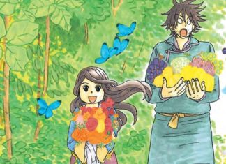 MANGA REVIEW: GOLD KINGDOM AND WATER KINGDOM is charming and compact sarah and naranbayar carry flowers in jungle