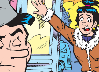 INTERVIEW: Ron Cacace on Scam Likely’s debut in ARCHIE JUMBO COMICS DIGEST #345 Big Ethel seeks Semi-Private Eye Jughead's help. Cover for interview with Ron Cacace.