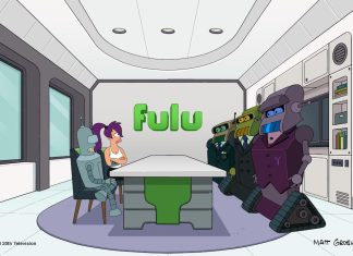 We’re back (some more) baby! FUTURAMA renewed at Hulu for seasons 13 and 14 Futurama renewed! Bender and Leela negotiate with the Fulu execubots in Futurama season 11's premiere episode, "The Impossible Stream."