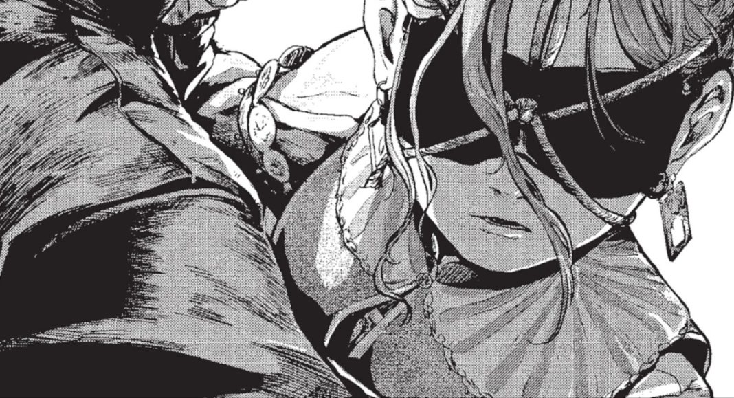 One More Step, Come Stand by My Side: image depicts woman with blindfold on