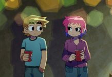 REVIEW: SCOTT PILGRIM TAKES OFF sees Ramona and friends take the lead Scotta nd Ramona standing together in Scott Pilgrim Takes Off