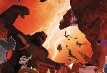 JUSTICE LEAGUE VS. GODZILLA VS. KONG gets “Monster-Sized” reprint