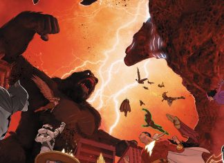 JUSTICE LEAGUE VS. GODZILLA VS. KONG gets “Monster-Sized” reprint