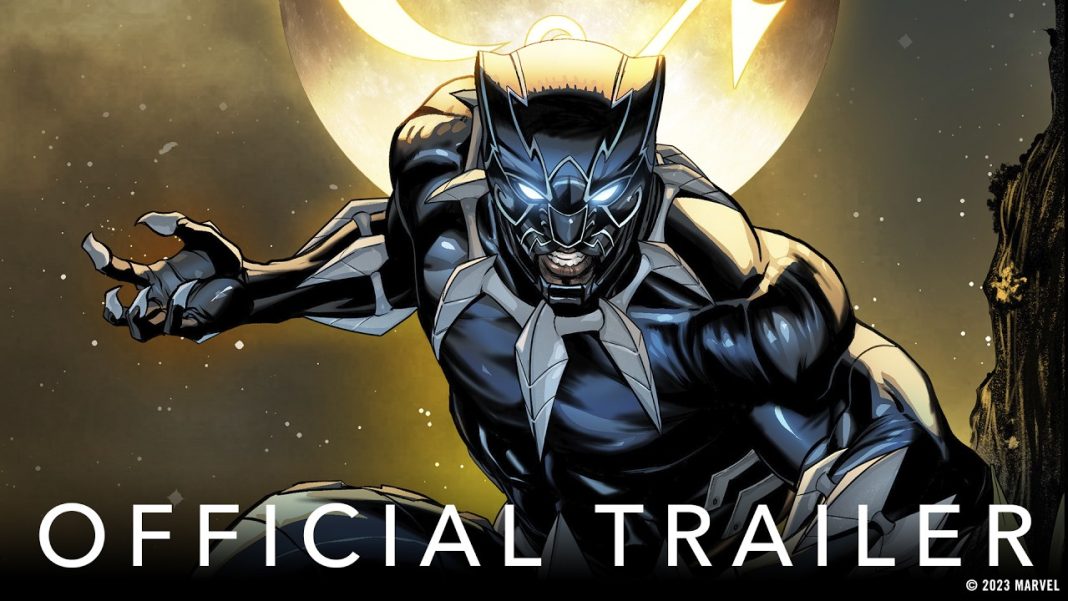 The trailer image of black panther for the first issue of the Ultimate Relaunch 2024