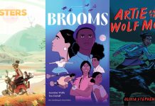 Jasmine Walls shares 10 great fantasy graphic novels by Black comic creators Covers for New Masters, Brooms and Artie and the Wolf Moon. From Jasmine Walls' 10 comic list.