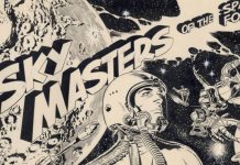 Interview: How the Jack Kirby Museum is bringing SKY MASTERS to a new generation of fans Sky Masters of the Space Force logo in black and white