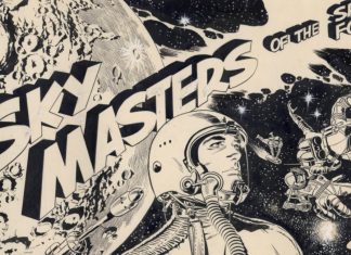 Interview: How the Jack Kirby Museum is bringing SKY MASTERS to a new generation of fans Sky Masters of the Space Force logo in black and white