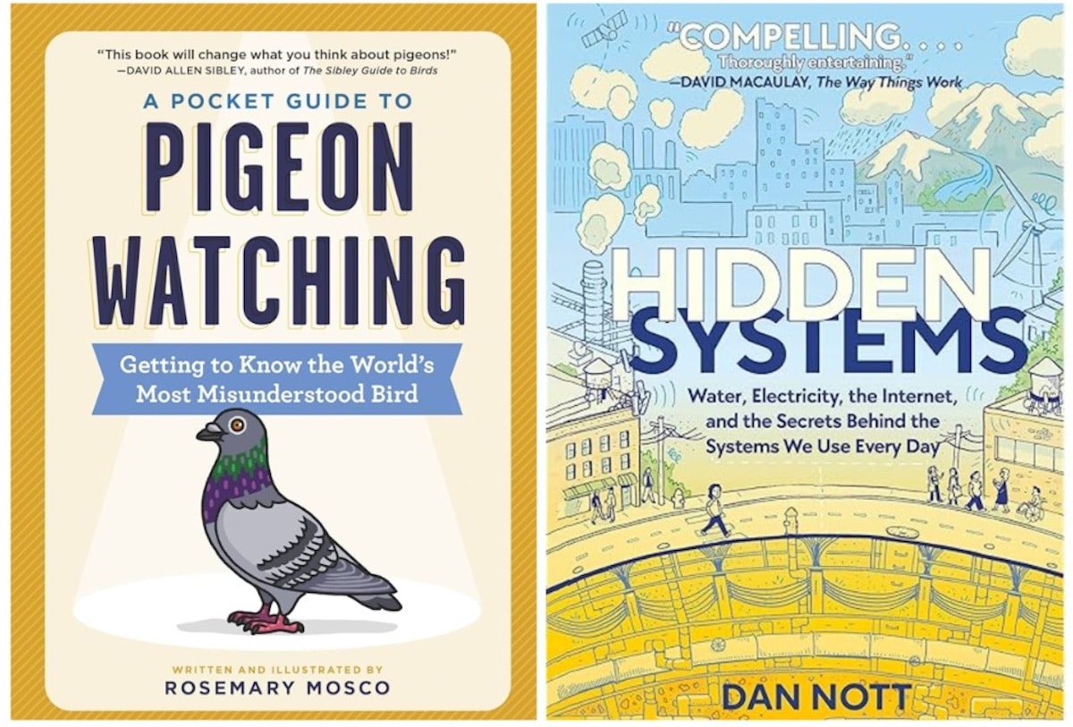 A Pocket Guide to Pigeon Watching and Hidden Systems covers by Picture + Panel participants.