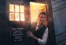 TV Review: DOCTOR WHO boldly goes where it’s never gone before in ‘Wild Blue Yonder’ The Doctor (David Tennant) looks out the door of the TARDIS