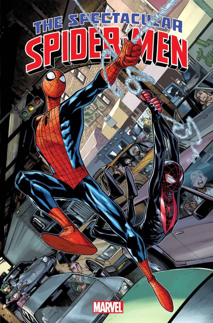 image002 spectacular spider-man #1 peter and miles by humberto ramos