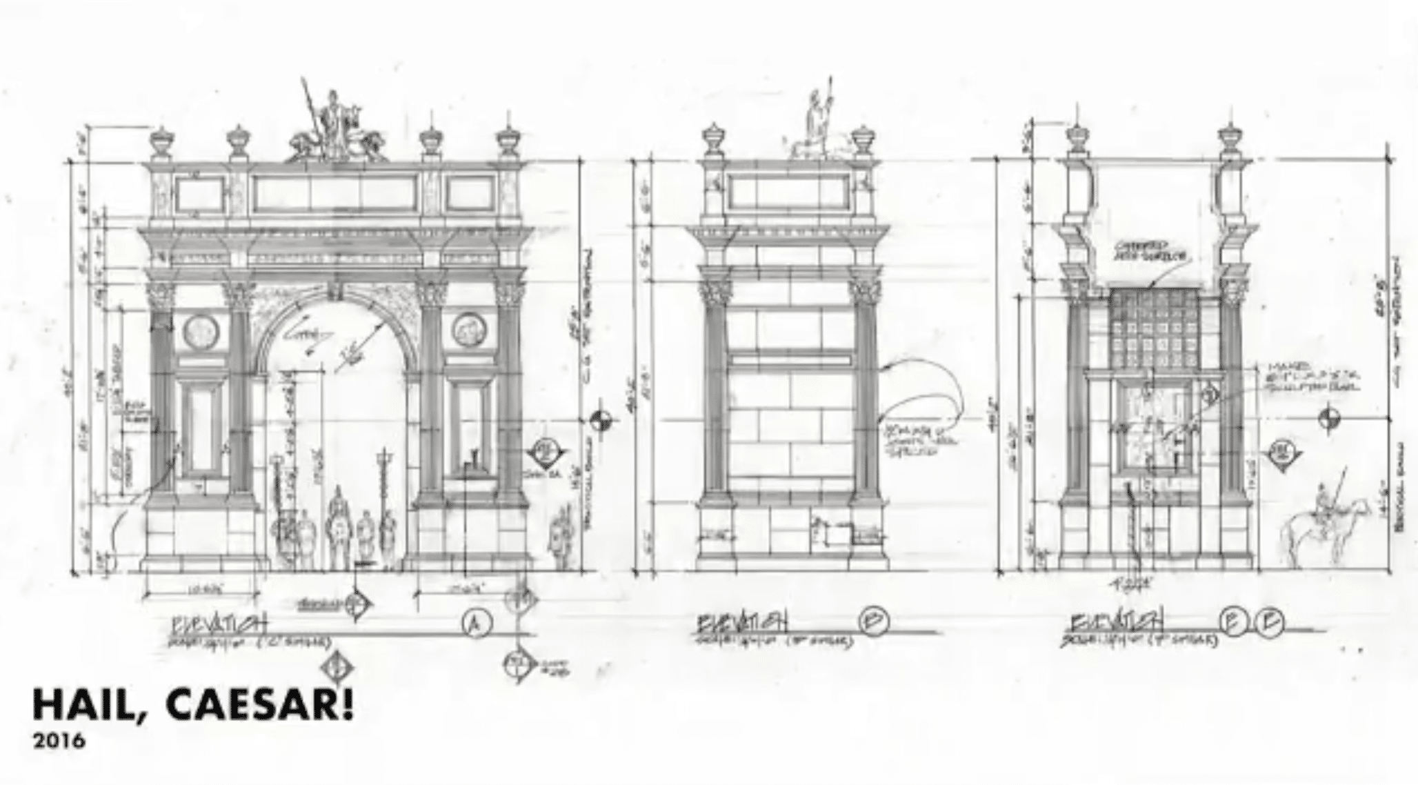 Greg Papalia set design for Hail, Caesar!