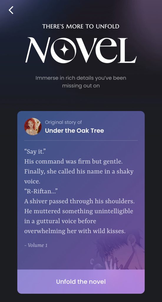 Manta Novel Under the Oak Tree prose preview