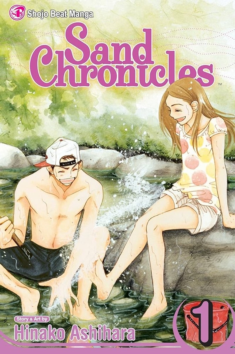 Sand Chronicles cover image: a man and woman spend time together by water