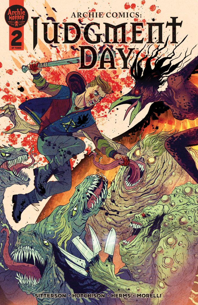 Main cover to Archie Comics: Judgment Day by Megan Hutchison